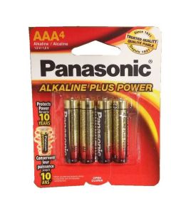 ALKALINE PANASONIC ''AAA'' 4-PK