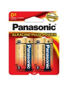 ALKALINE PANASONIC ''D'' 2-PK
