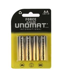 UNOMAT ALKALINE BATT AA-4pk