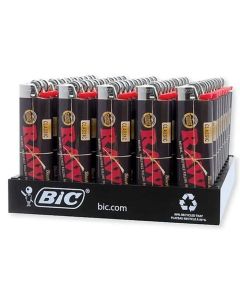 BIC LIGHTERS RAW BLACK DIP-50s