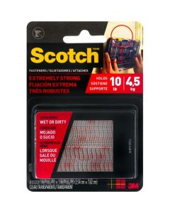 SCOTCH FASTENER 1x3in CLEAR 4s