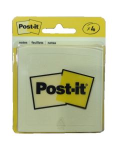 3M 4pk POST-IT 3X3 YELLOW