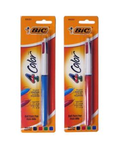 BIC 4-COLOR BALLPOINT CARDED