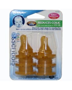 GERBER 6PK LATEX NIPPLES  4M+