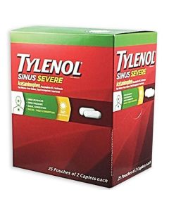 25pk TYLENOL SINUS 2s box/25