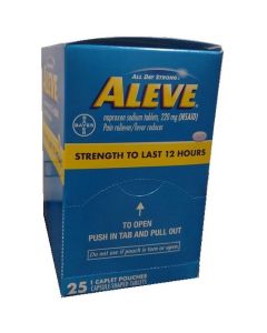 BX/25 ALEVE POUCHES CAPLETS 1s