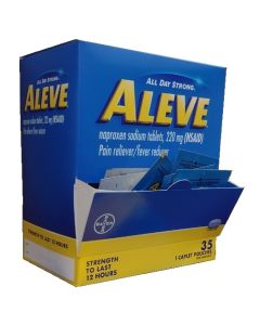BX/35 ALEVE POUCHES CAPLETS 1s