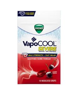 VICKS VAPO DROPS CHERRY 18s