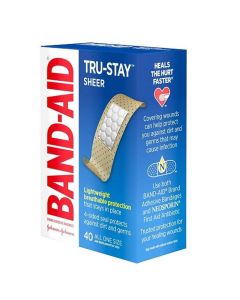 J&J BAND-AID SHEER 40s