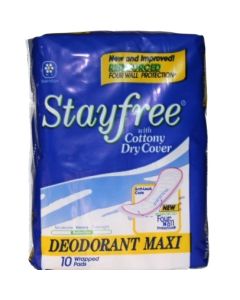 STAYFREE MAXIPADS DEOD 10s
