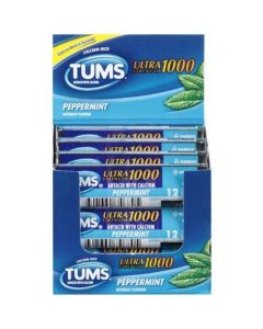 TUMS ULTRA PEPPRMINT 12s