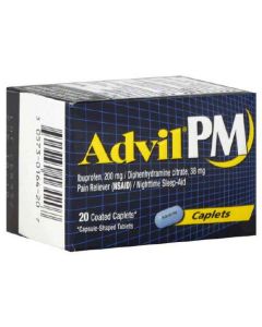 CAPLETS ADVIL PM 20s