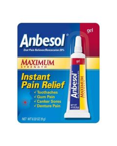 ANBESOL .33oz MAX STRGH GEL