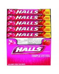 HALLS STRAWBERRY  BOX/20