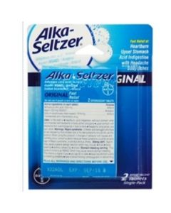 CARDED SINGLE ALKA SELTZER 2s