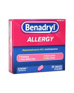 BENADRYL ALLERGY TABLETS 24s