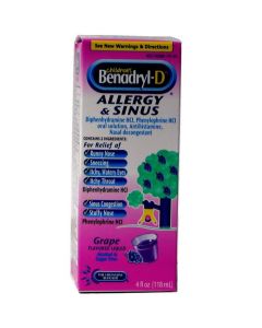 BENADRYL CHILDRN GRAPE LIQ 4oz