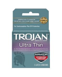 TROJAN ULTRATHIN SPERMICIDL 3s