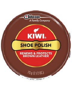 KIWI SHOE POLISH 2.5oz BROWN