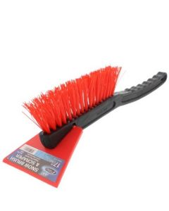 PLASTIC CAR ICE SCRAPER W/BRSH