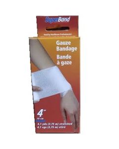 WHT SUPER GAUZE BANDAGE 4inch