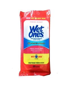 20ct WET ONES ANTIBACTRL FRESH