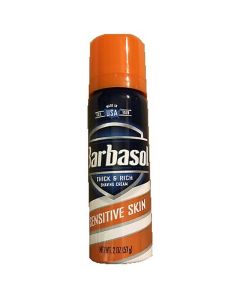 BARBASOL SENSITIVE SHAVING 2oz