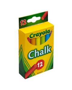 CRAYOLA CHALK ASST COLORS 12ct