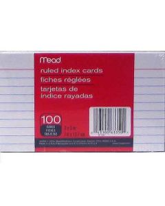 3x5 RULED INDEX CARDS 100s