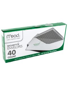 MEAD #10 SECURITY ENVELOP 40CT