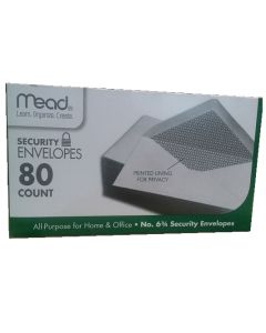MEAD #6 SECURITY ENVELOPE 80CT