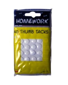 THUMBTACKS CARD OF 40