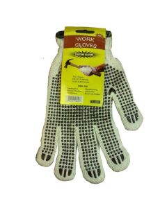 DOTTED KNIT WORKGLOVES 2-SIDES
