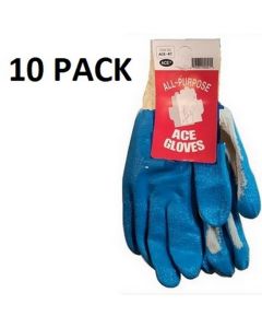 GLOVES BLUE PALM HANGABEL 10pk