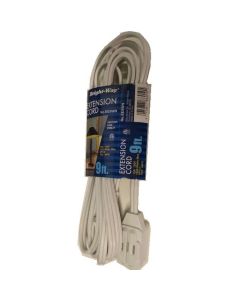 WHITE 9ft EXTENN CORD UL APRVD