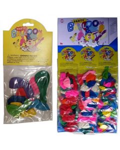 PARTY BALLOONS CARD OF 24