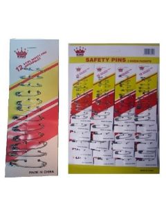 SAFETY PINS ASST 24 x 12''s