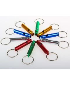 KEYCHAIN METAL WHISTLE CARD/12