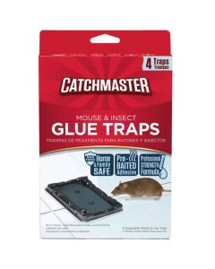 CM#104-12 MOUSE GLUE TRAP 4pk