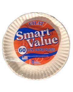 9 in PAPER PLATES 60ct